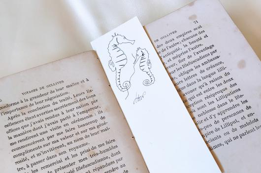 marque-page hippocampes
