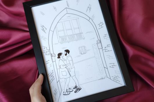 Projet Perso à partir d'une photo - Romain et Pauline