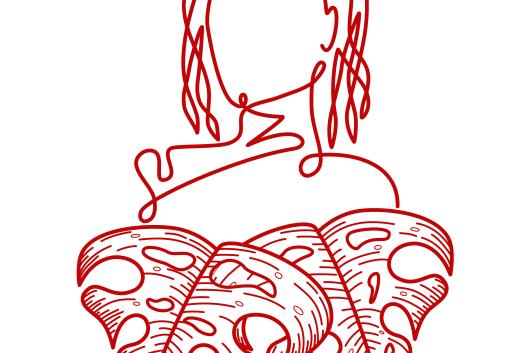 Monstera - rouge